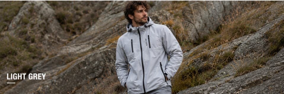 Men's Technical Windproof Outdoor Jacket (Mist Light Grey) preview 2