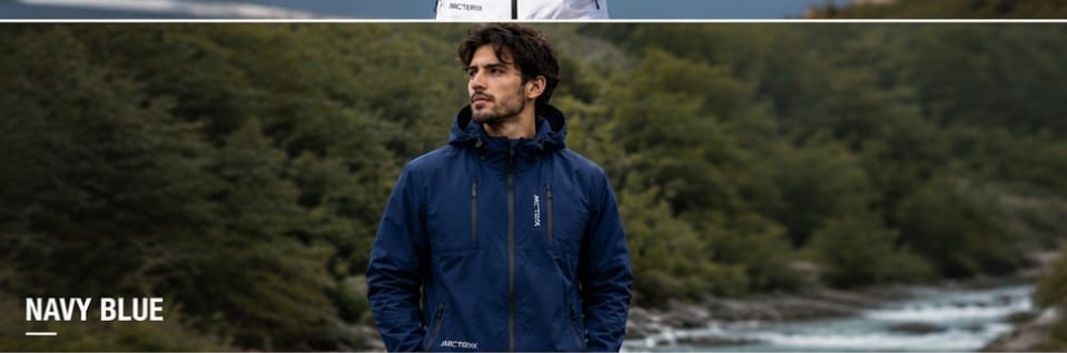 Men's Technical Windproof Outdoor Jacket (Deep Navy Blue) preview 2