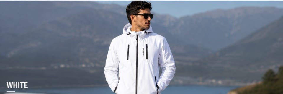 Men's Technical Windproof Outdoor Jacket (Alpine White) preview 2